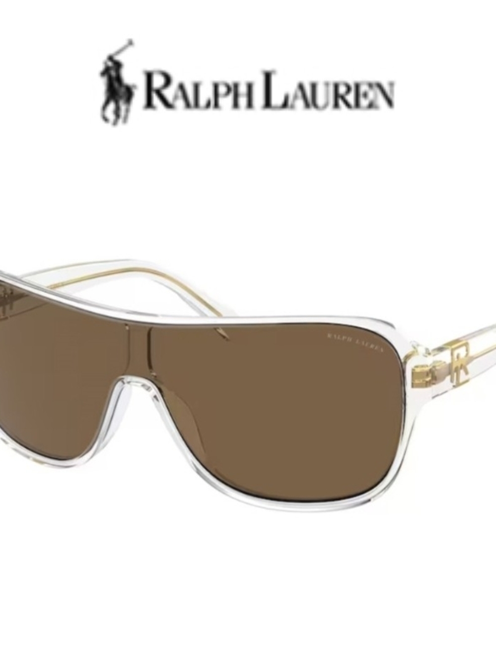 Ralph Lauren "The Dillion" Transparent Crystal Womens XLG Sunglasses (RL8214U)